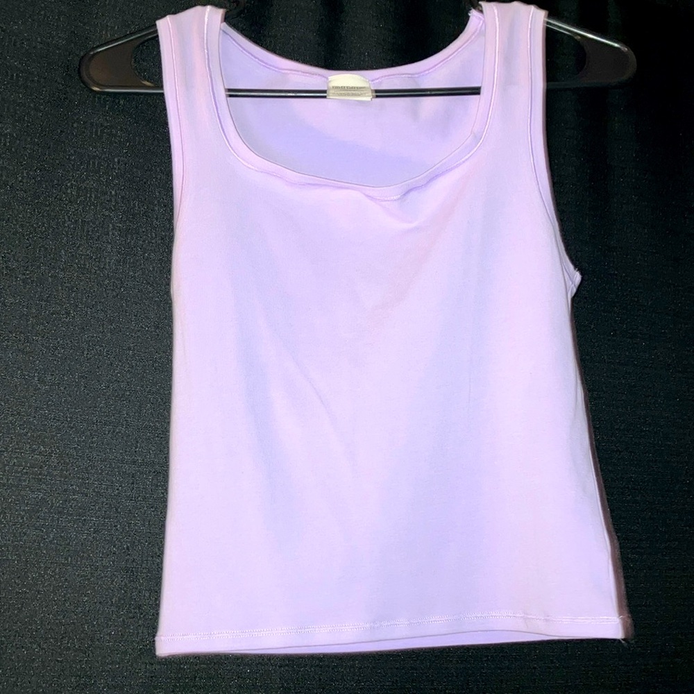 Large Lilac Cropped Tank Top